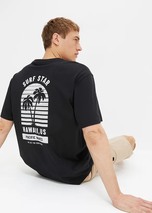 T-shirt in cotone biologico, loose fit, bonprix