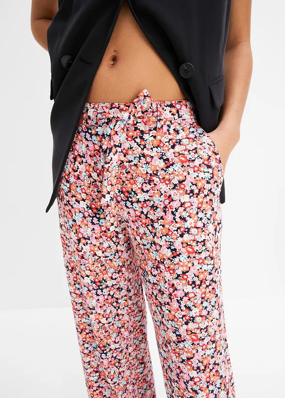Pantaloni con elastico in vita in pura viscosa, bonprix