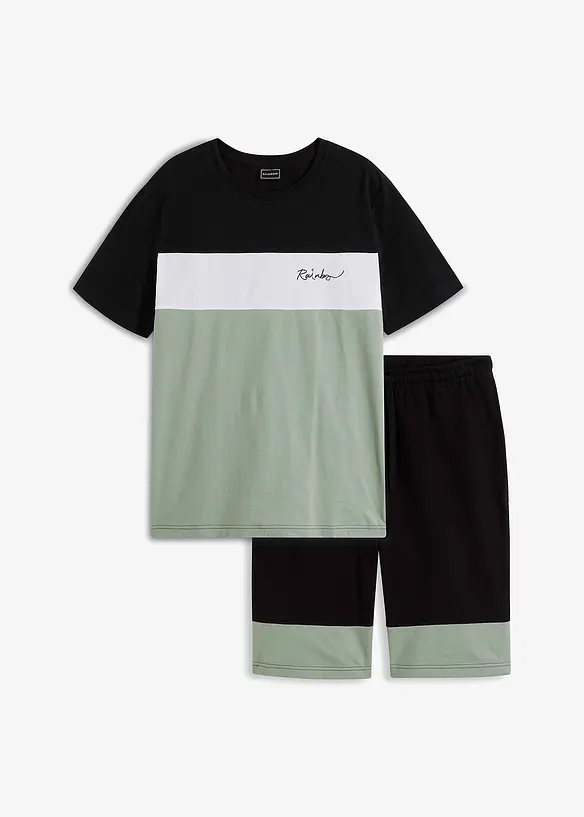 T-shirt e bermuda in felpa (set 2 pezzi), bonprix
