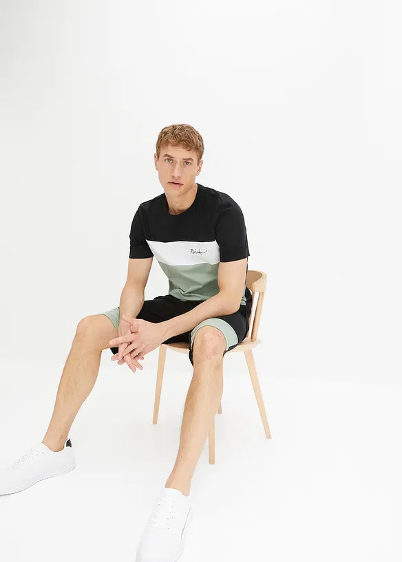T-shirt e bermuda in felpa (set 2 pezzi), bonprix