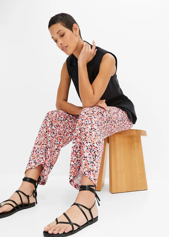 Pantaloni con elastico in vita in pura viscosa, bonprix