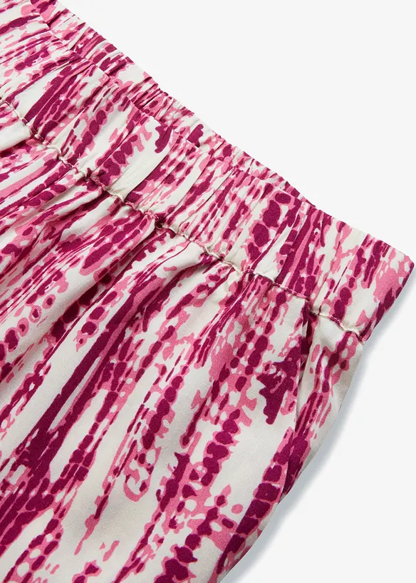 Pantaloni con elastico in vita in viscosa fluente, bonprix