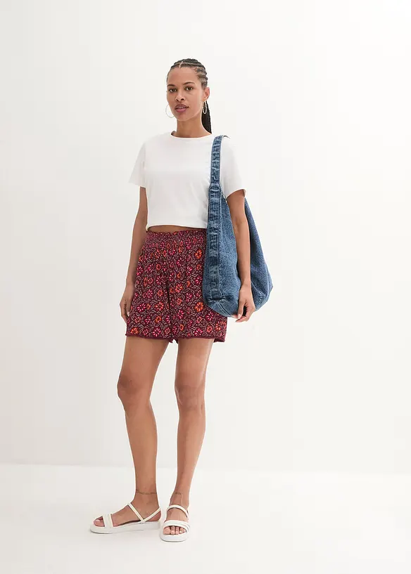 Shorts fantasia con elastico in vita, bonprix