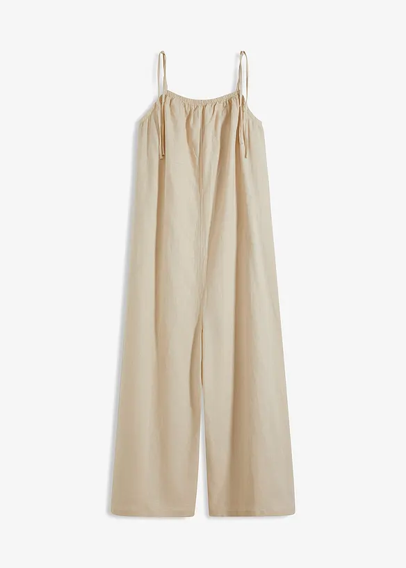 Tuta in misto lino viscosa leggero, bonprix