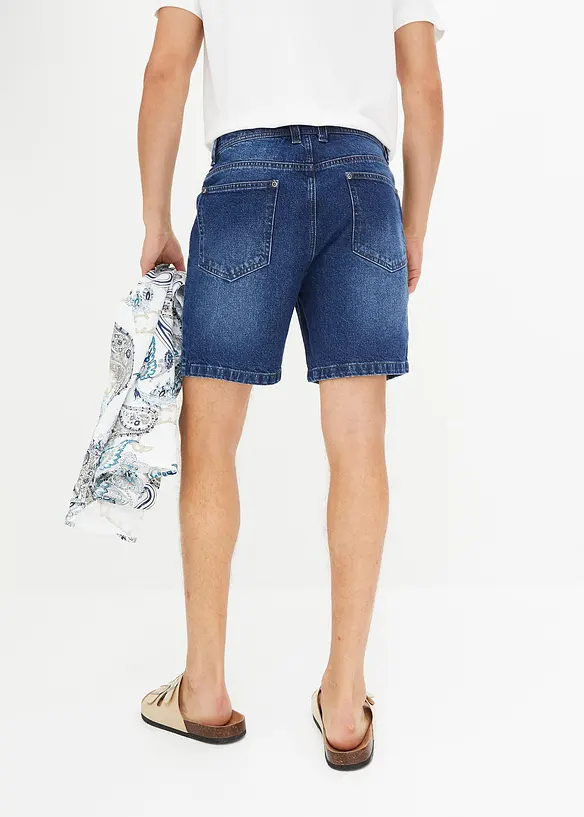 Bermuda di jeans elasticizzati, regular fit, bonprix