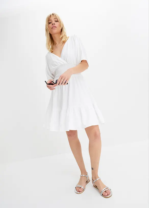 Abito con inserto smock, bonprix