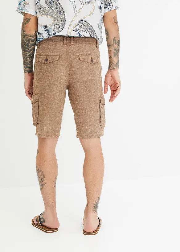 Bermuda cargo in lino, bonprix