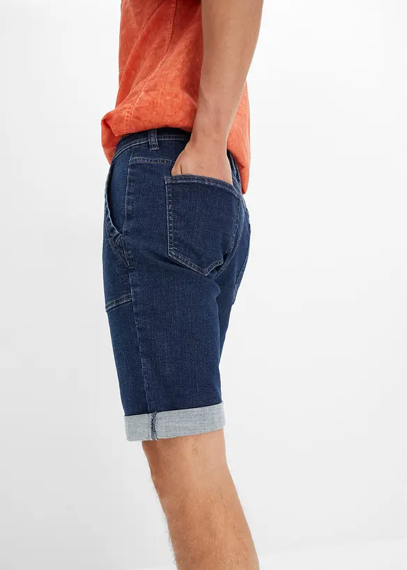 Bermuda in jeans elasticizzati, regular fit, bonprix