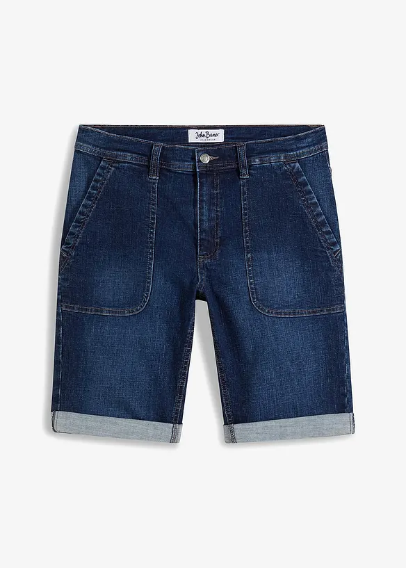 Bermuda in jeans elasticizzati, regular fit, bonprix