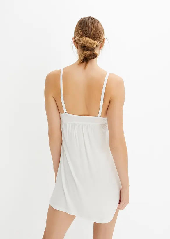 Sottoveste in viscosa con ricami traforati, bonprix
