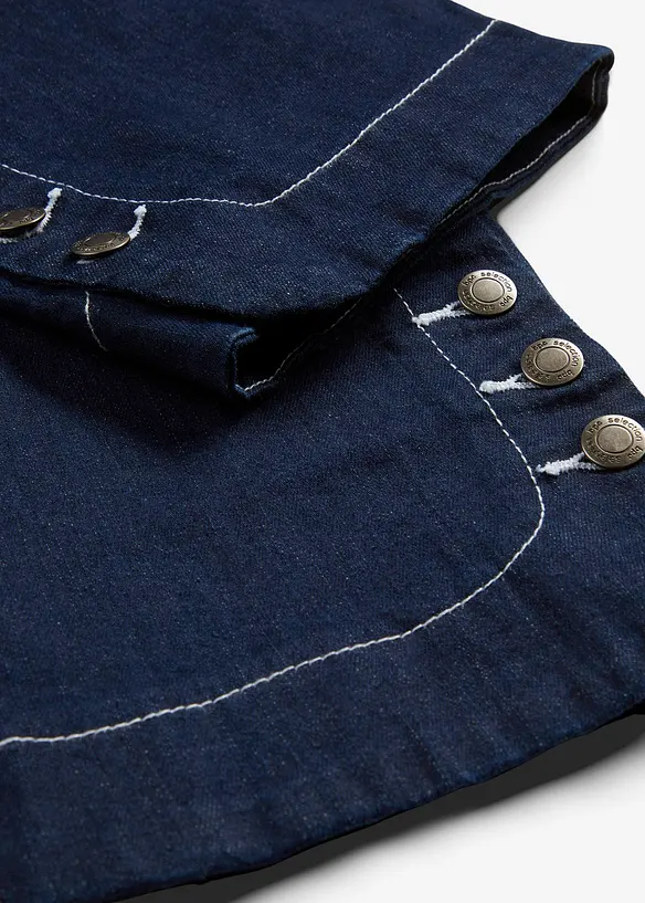 Jeans capri, a vita media, bonprix