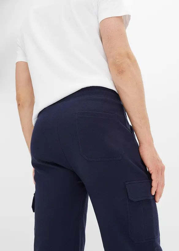Bermuda lunghi cargo in felpa di puro cotone, regular fit, bonprix