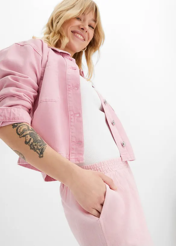 Pantaloni a palazzo in misto lino, bonprix