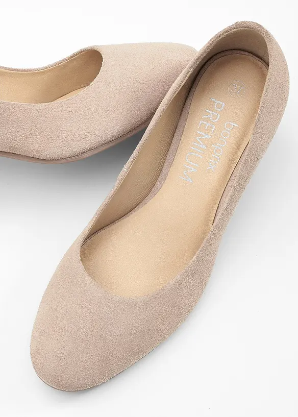 D&eacute;collet&eacute; in pelle, bonprix PREMIUM