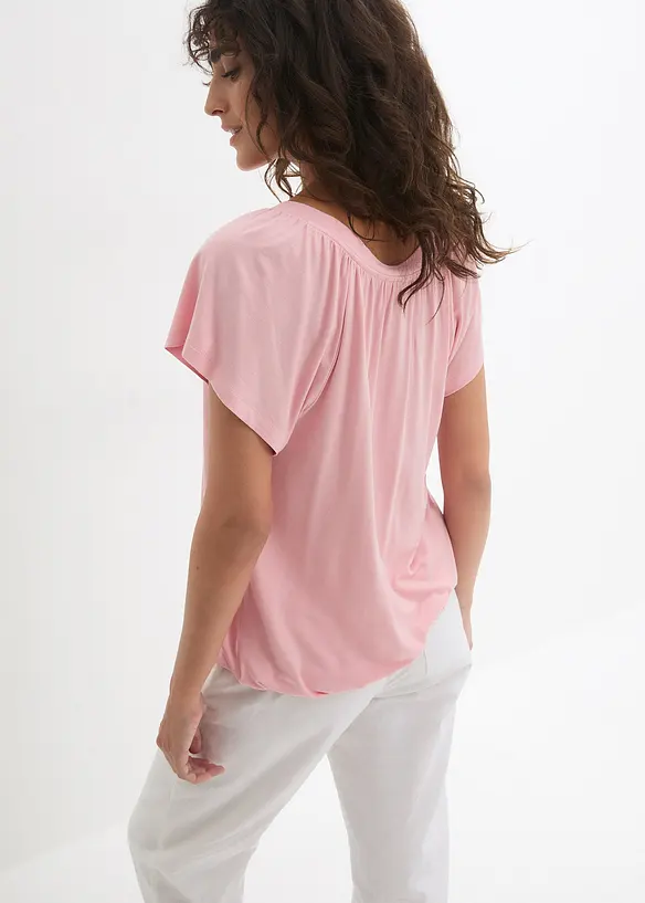 Maglia a maniche corte in misto viscosa, bonprix