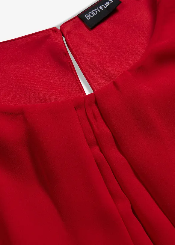 Abito in chiffon con poliestere riciclato, bonprix