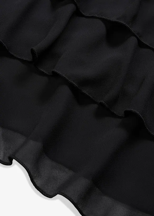 Abito in chiffon con poliestere riciclato, bonprix