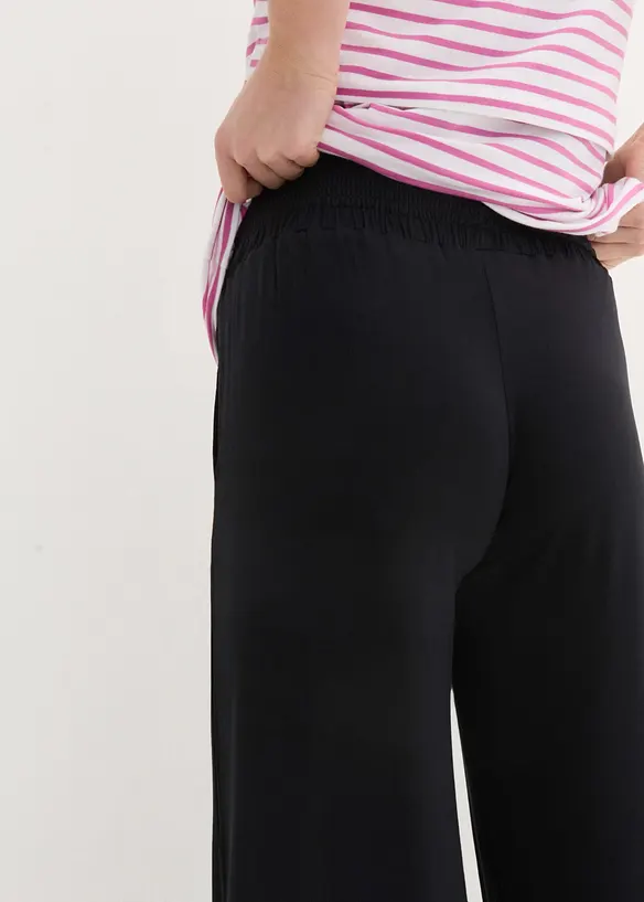 Pantaloni culotte prémaman in morbida viscosa, loose fit, bonprix