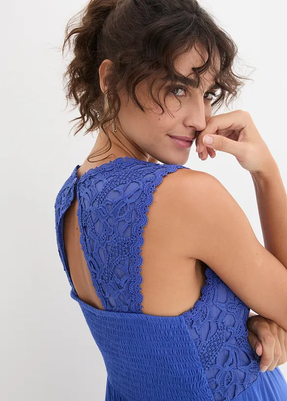 Abito prémaman con pizzo in jersey, bonprix