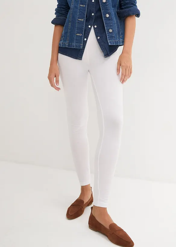Leggings elasticizzati con puro cotone biologico (pacco da 2), bonprix