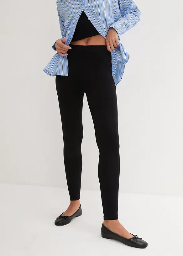 Leggings con puro cotone biologico (pacco da 2), bonprix