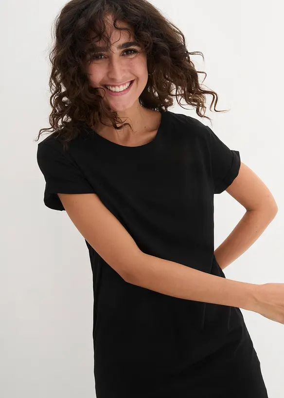 T-shirt lunga in puro cotone, bonprix