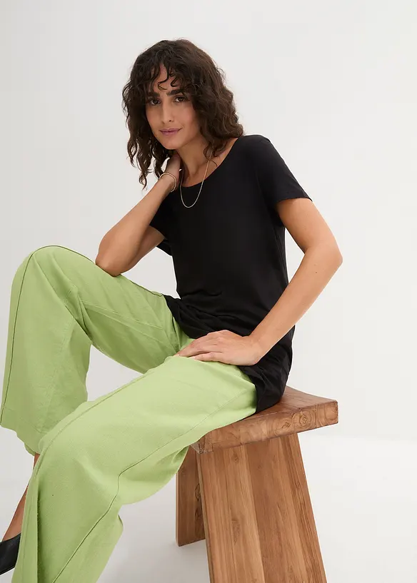 Maglia lunga in viscosa morbida, bonprix