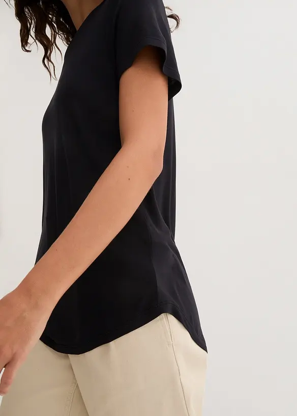 Maglia lunga in viscosa morbida, bonprix
