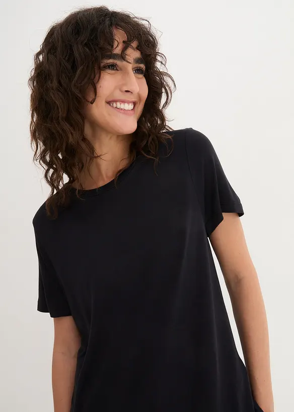 Maglia lunga in viscosa morbida, bonprix