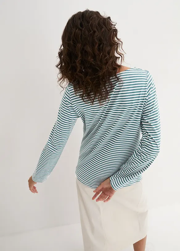 Maglia a maniche lunghe in puro cotone, bonprix
