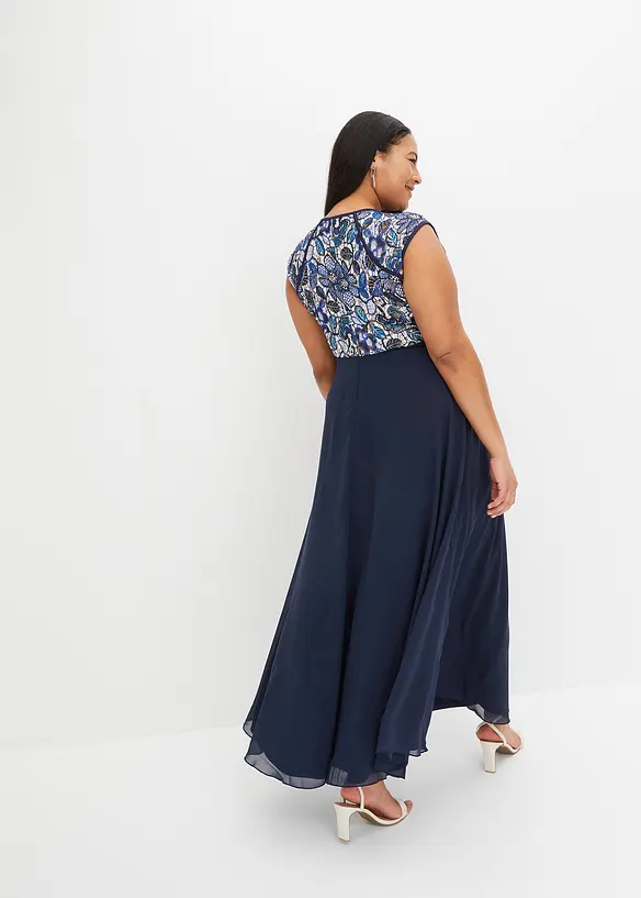 Abito lungo con pizzo, bonprix