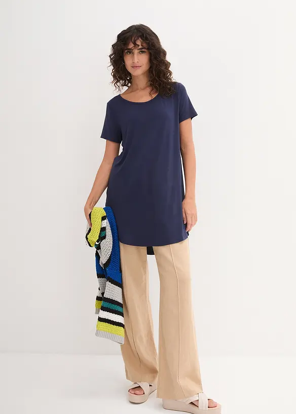 Maglia lunga in viscosa morbida, bonprix