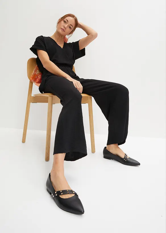 Tuta elegante a maniche corte, bonprix