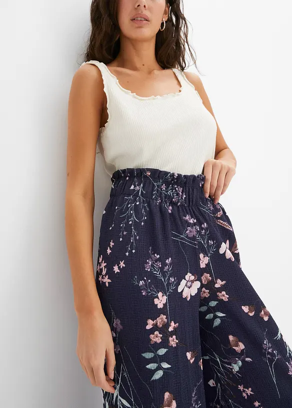 Pantaloni in crêpe vaporoso, bonprix