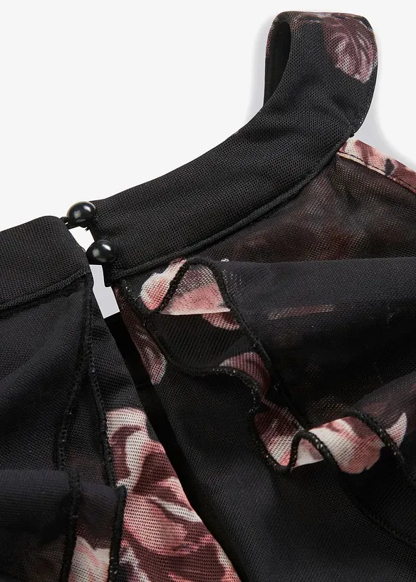 Abito lungo in mesh, bonprix