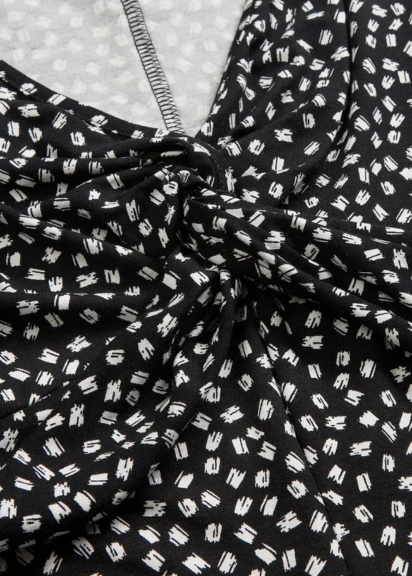Abito in jersey con drappeggio in misto viscosa morbido, bonprix