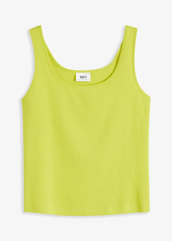 Top a coste in puro cotone, bonprix