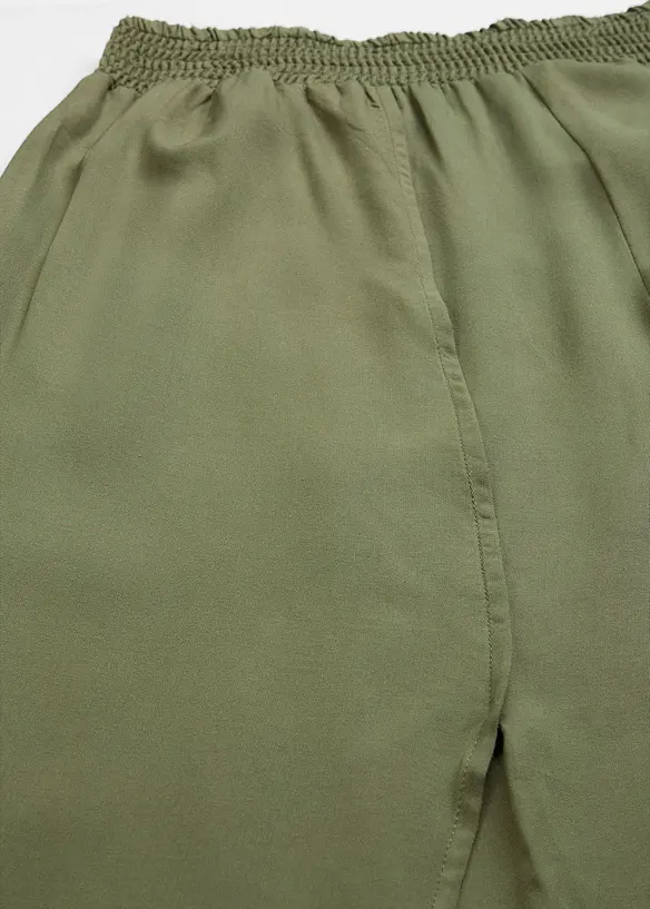 Pantaloni culotte al polpaccio in viscosa, bonprix