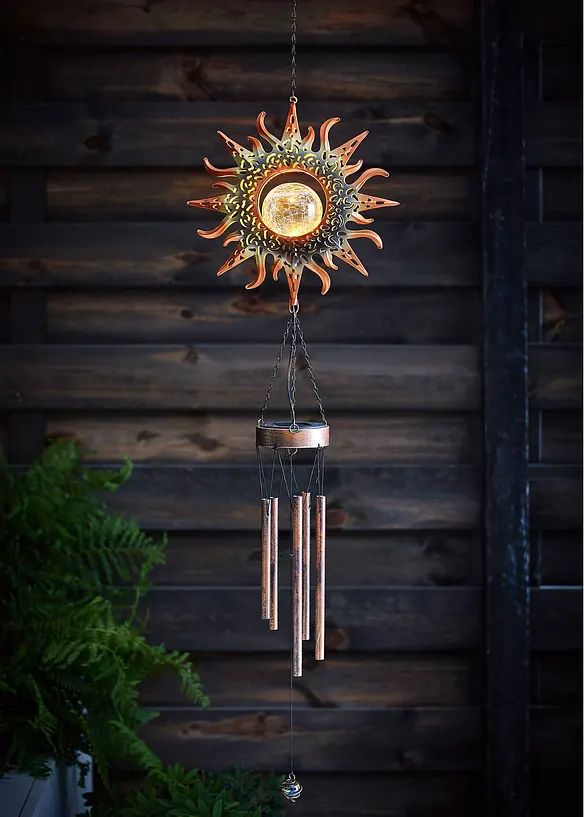 Decorazione solare sonaglio a vento con sfera in vetro, bonprix