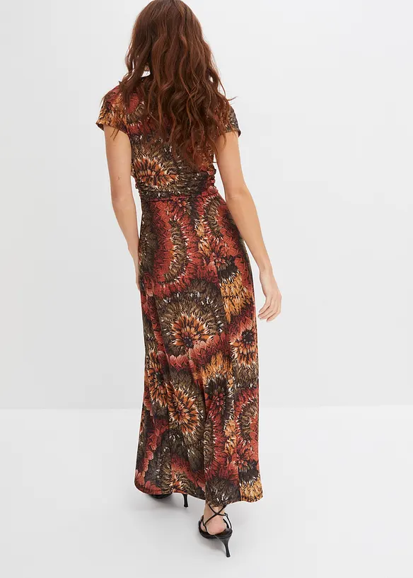 Abito lungo in jersey fantasia, bonprix