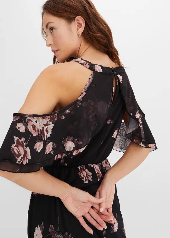 Abito lungo in mesh, bonprix