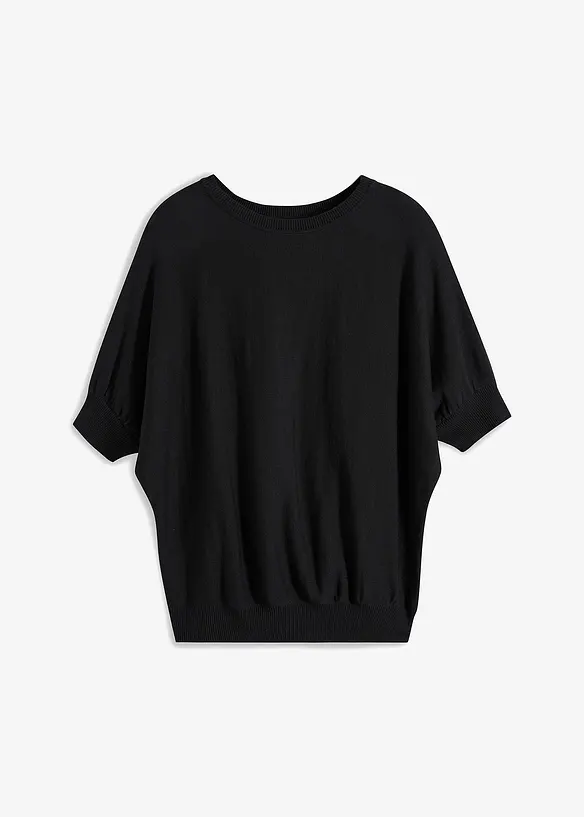 Maglione in filato fine di misto cotone, bonprix