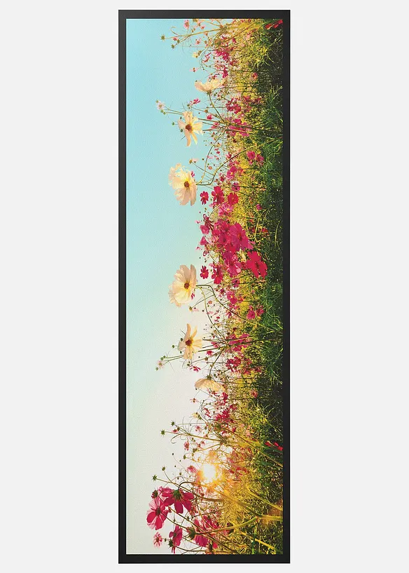 Zerbino lavabile con prato fiorito, bonprix