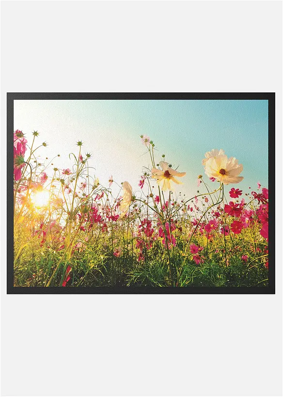 Zerbino lavabile con prato fiorito, bonprix