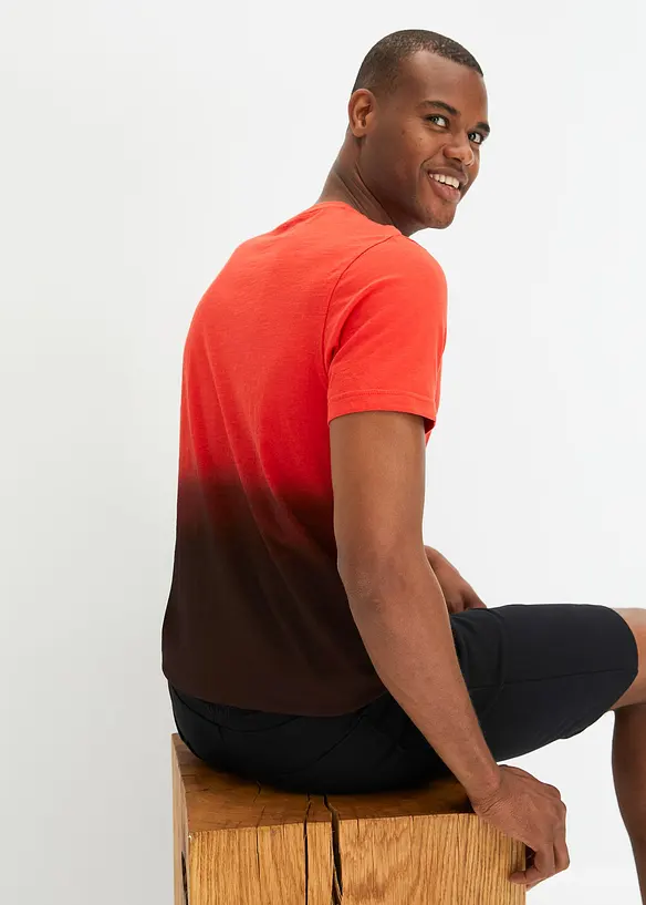 T-shirt in puro cotone, slim fit, bonprix