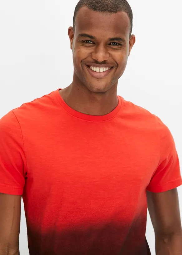 T-shirt in puro cotone, slim fit, bonprix