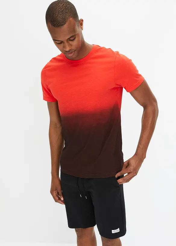 T-shirt in puro cotone, slim fit, bonprix