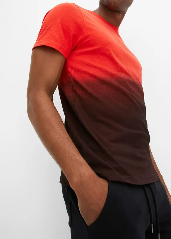 T-shirt in puro cotone, slim fit, bonprix
