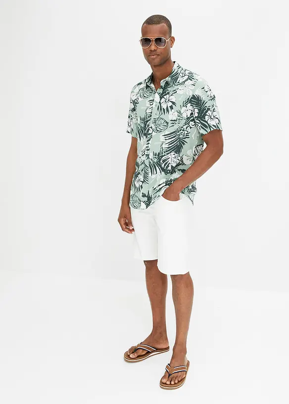 Camicia a maniche corte in viscosa, bonprix