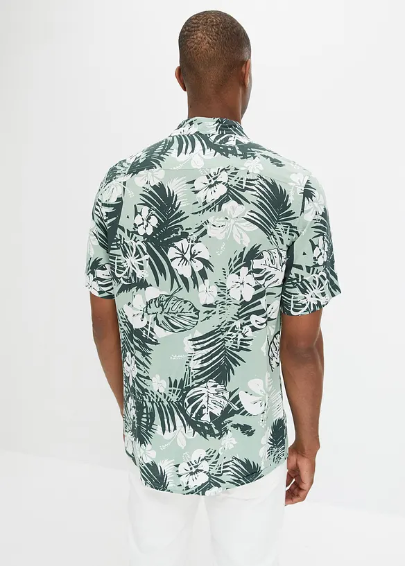 Camicia a maniche corte in viscosa, bonprix